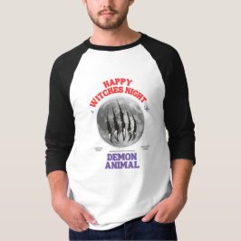 happy witches night demon animal t shirt