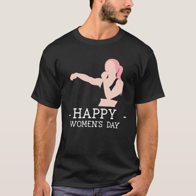 Happy Women s Day 2023 Boxing Embrace Equity Fit S T Shirt (Framsida)