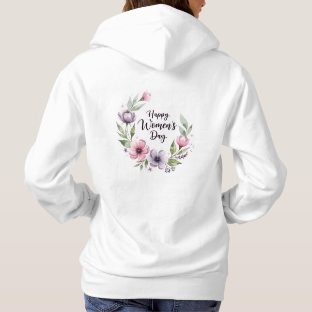  happy women's day 2026 hoodies celebration t shirt (Baksida)