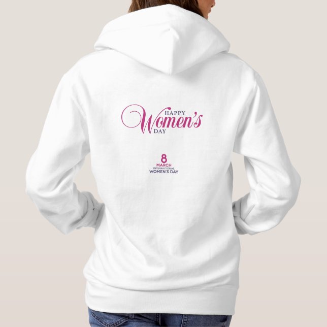  happy women's day 2026 hoodies celebration t shirt (Baksida)