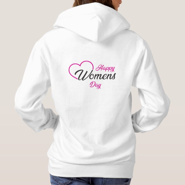 happy women's day 2026 hoodies celebration t shirt (Baksida)