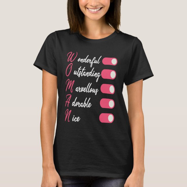 Happy Women's Day 8 March 2023 international women T Shirt (Framsida)