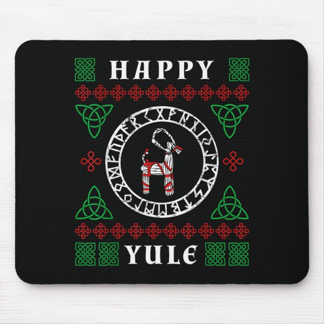 Happy Yule Pagan Wicca Ugly Christmas Sweater  Musmatta (Framsidan)
