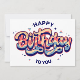 #HappyBirthday #TypographyArt #BirthdayTypography Julkort