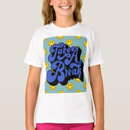 Happycore Smiley face - ta en paus T Shirt