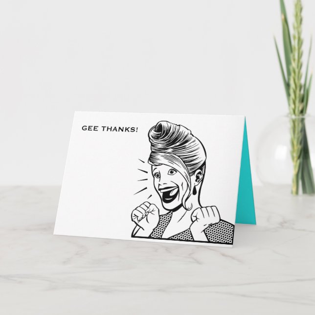 Happygal_stampart, GEE THANKS! Tack Kort (Framsida)