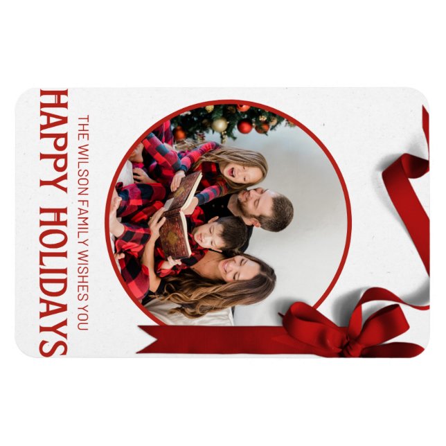 #HappyHolidaysByTheWilsonFlexiblePhotoMagnet Magnet (Horisontell)