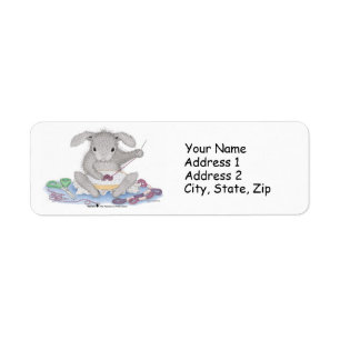 HappyHoppers® adressetiketter Returadress Etikett