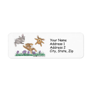 HappyHoppers® adressetiketter Returadress Etikett