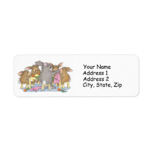 HappyHoppers® adressetiketter Returadress Etikett