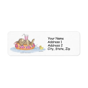HappyHoppers® adressetiketter Returadress Etikett