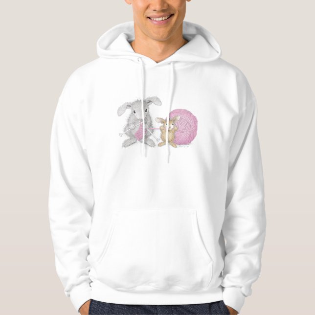 HappyHoppers® Hooded tröja Sweatshirt Med Luva (Framsida)