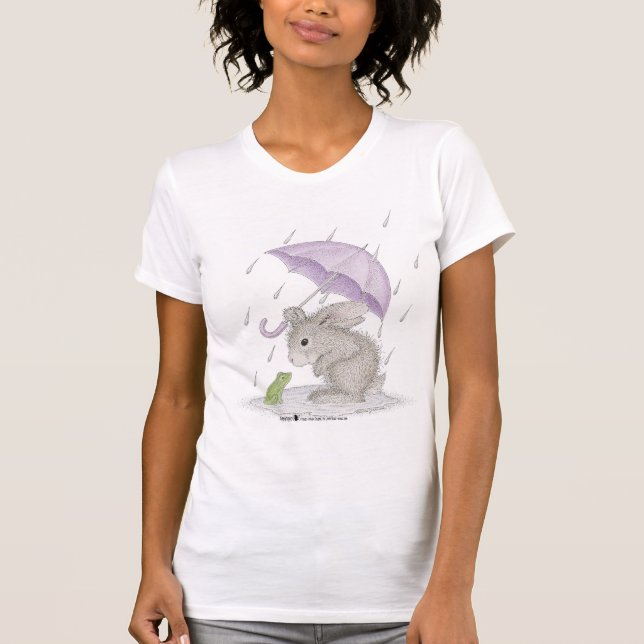 HappyHoppers® kvinna bekläda T-shirt (Framsida)