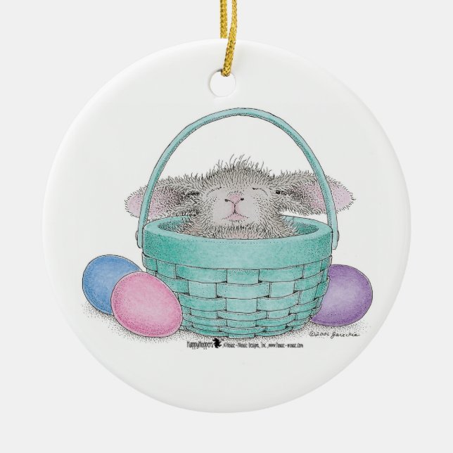 HappyHoppers® prydnad Julgransprydnad Keramik (Framsidan)