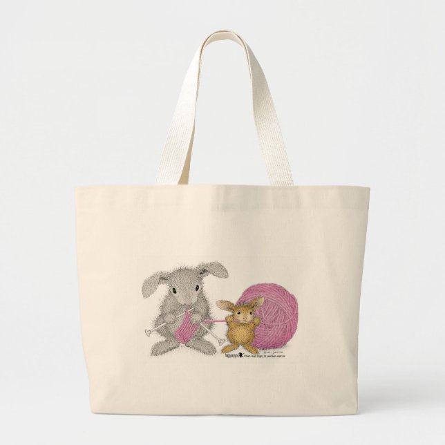 HappyHoppers® tote bags Jumbo Tygkasse (Framsidan)