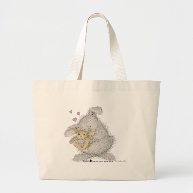 HappyHoppers® tote bags Jumbo Tygkasse (Framsidan)