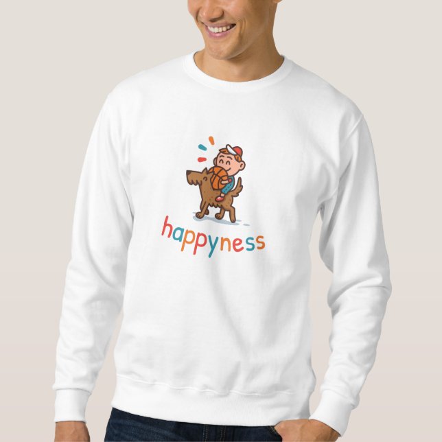 Happyness Lång Ärmad Tröja (Framsida)