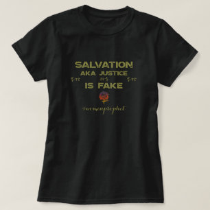 Happyworkt SALVATION ÄR FAKE Christian T-Shirt