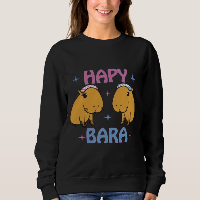 Hapybara - Funny capybara T Shirt (Framsida)