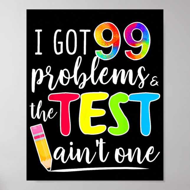 Har 99 Problem med testdag för lärare Poster (Framsidan)