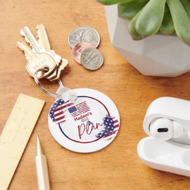 Har A Plan American Elections Keychain Nyckelring (Skrivbord)