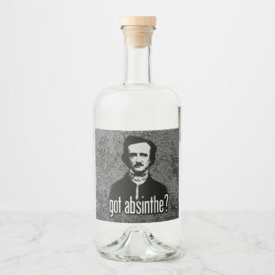 har absinthe? etikett för flytande flaska