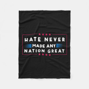 Har aldrig gjort någon Underbar nation Fleecefilt