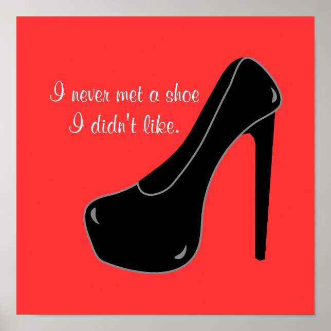 Har aldrig träffat en Shoe Poster (Framsidan)