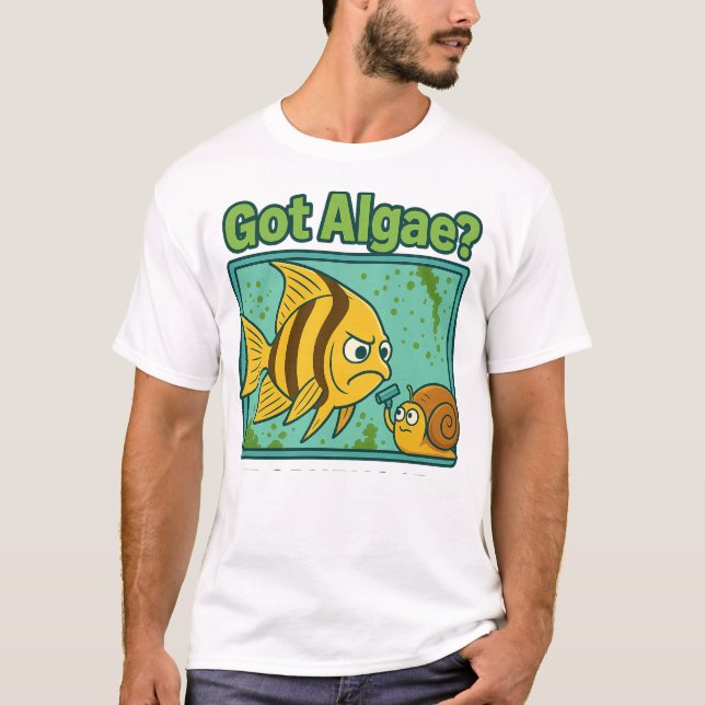 Har Algae? Angelfish T Shirt (Framsida)