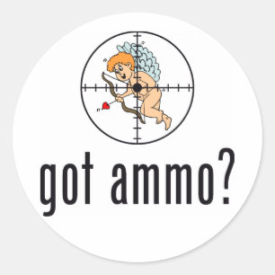 har ammo? (Alla hjärtans dag) Runt Klistermärke