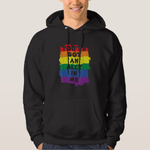 Har an Allin Me Pride Transgender Lesbisk Gay Fl Hoodie