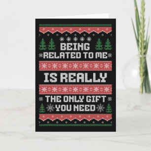 Har anknytning till mig Roligt julfamilj Julafton Kort