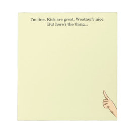 Här är anteckningsblocket Sak Anteckningsblock