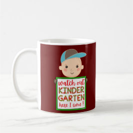 HÄR ÄR ÄR KINDERGARTEN JAG KOM gullig. Kaffemugg