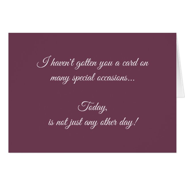 Här är din kortdag hälsningskort (Framsidan Horizontal)