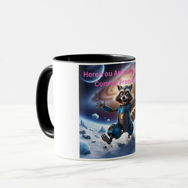 Här är du, du måste komma från långt mugg (Framsida vänster)