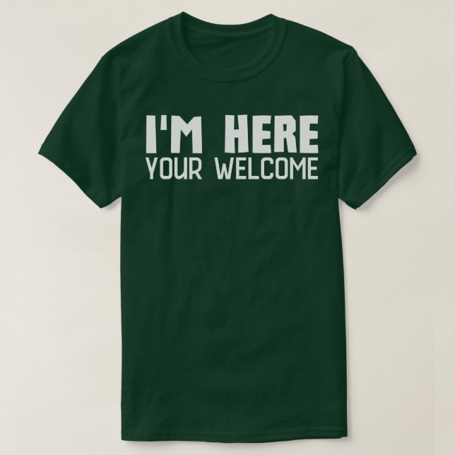 Här är du välkommen 3 t shirt (Design framsida)