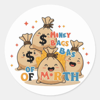 Här är en bild av en t-shirt-design med runt klistermärke