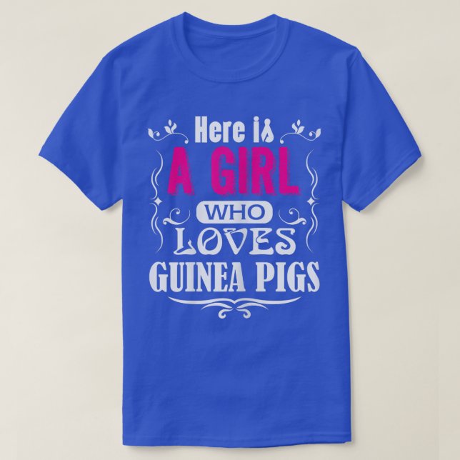 Här är en flicka som Kärlek Guinea Guinea Gris T Shirt (Design framsida)