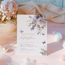 Här är en livslängd för Butterflies-Möhippan Inbjudningar