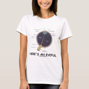 Här är en något vackert (ögaanatomihumorn) t shirt