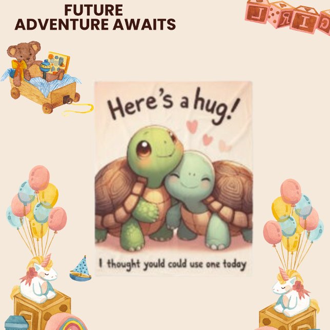 Här är en stor, nugnuggad, modern sköldpaddsblanke fleecefilt (Skapare uppladdad)