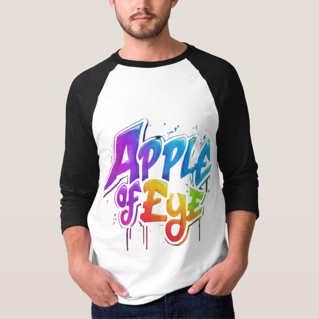 Här är en t-shirt-design med texten "Appl" T Shirt (Framsida)