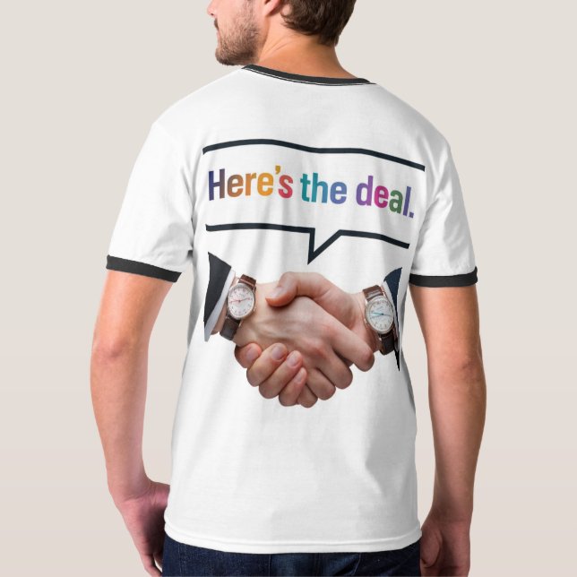 Här är erbjudandet t shirt (Hel baksida)