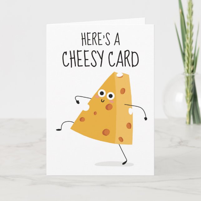 Här är ett ostekt kort, snygga Valentineser Tack Kort (Framsida)