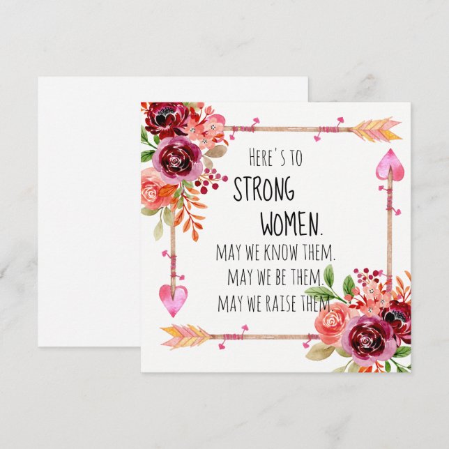 Här är för att stärka Blommigten för stampil (Fram/baksida)