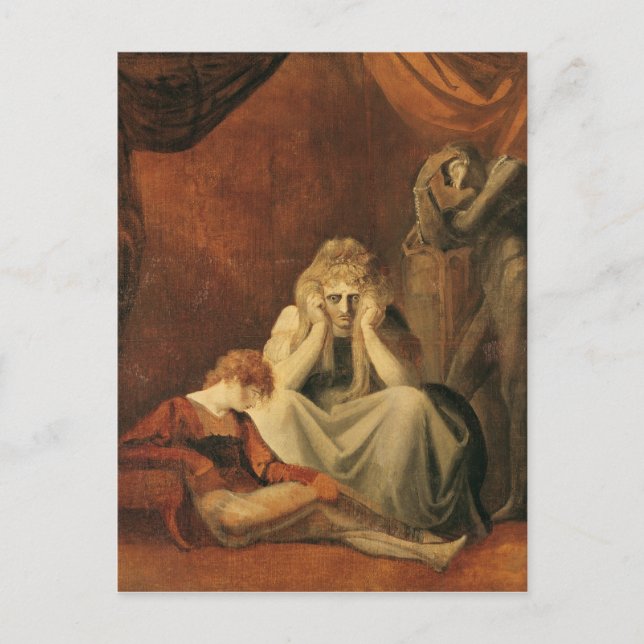 Här är jag och Sorrow Sit. Vykort (Framsida)