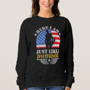 Här är jag precis som jag lovade oss soldat Homeco T Shirt