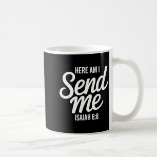 Här är jag Sänd mig Jesaja 6 8 Missionärsskrift  Kaffemugg