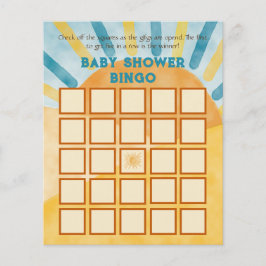 Här är Kom Blue Ray Sunshine Baby Shower Bingo Gam